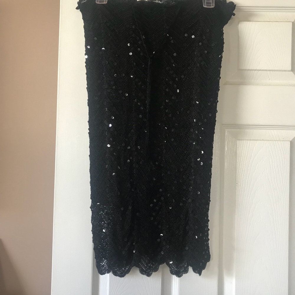 Crochet lined skirt